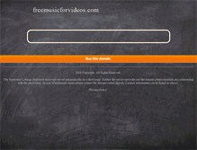 Tablet Screenshot of freemusicforvideos.com